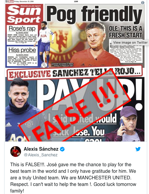 Xong! Rõ việc Sanchez dùng tiền cược Mourinho bị sa thải - Bóng Đá