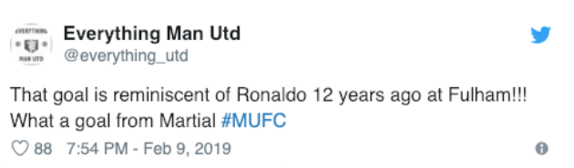 Fan MU so sánh pha solo của Martial với Ronaldo 2007 - Bóng Đá