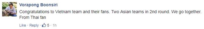 Việt Nam đi tiếp ở Asian Cup, CĐV Thái Lan nói duy nhất một từ - Bóng Đá