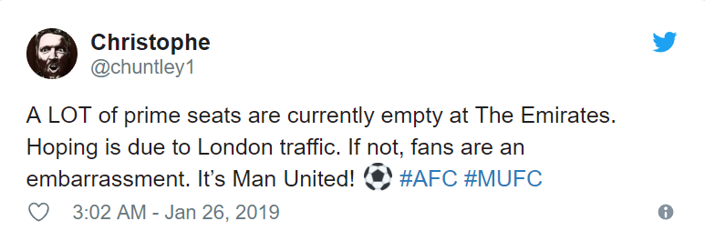 Manchester United fans hammer Arsenal allocation with empty seats argument - Bóng Đá
