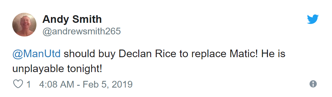 SOME MANCHESTER UNITED FANS WANT RICE SIGNED - Bóng Đá