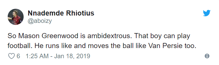 Manchester United fans think Mason Greenwood is the new Robin van Persie - Bóng Đá