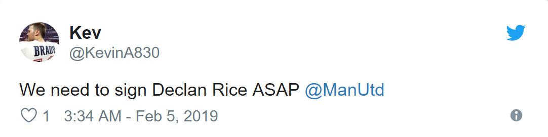 SOME MANCHESTER UNITED FANS WANT RICE SIGNED - Bóng Đá