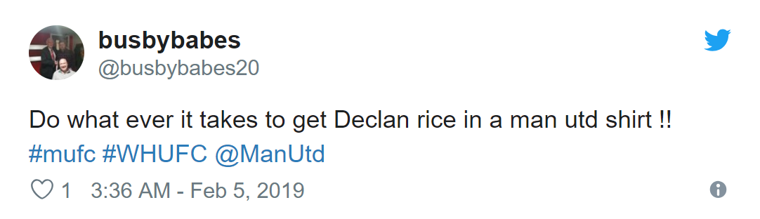 SOME MANCHESTER UNITED FANS WANT RICE SIGNED - Bóng Đá
