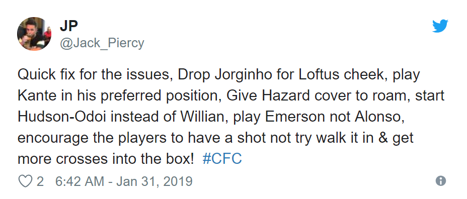 HELSEA FANS REACT TO JORGINHO DISPLAY V BOURNEMOUTH - Bóng Đá