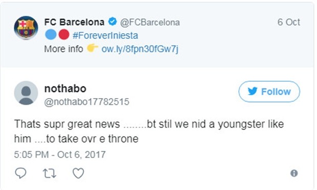 Iniesta là Barcelona, và Barcelona chính là Iniesta  - Bóng Đá