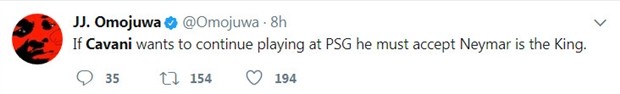Tranh đá phạt với Neymar, Cavani đang tự đẩy mình khỏi PSG? - Bóng Đá