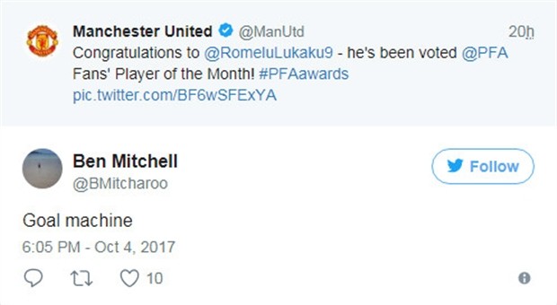 Lukaku giành giải thưởng của tháng, chỉ là khởi đầu thôi - Bóng Đá
