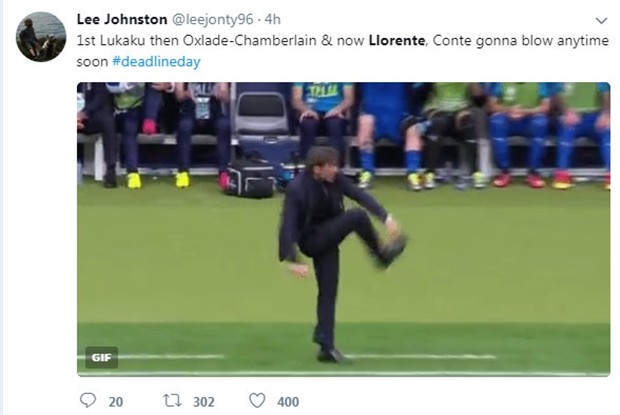 Hết Chamberlain, giờ đến Llorente, Conte đang khóc thét? - Bóng Đá