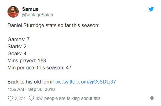 Sturidge liên tục tỏa sáng, lời cảnh báo cho Salah và Mane - Bóng Đá