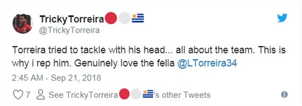 CĐV Arsenal choáng váng với pha cản phá bất chấp của Torreira  - Bóng Đá