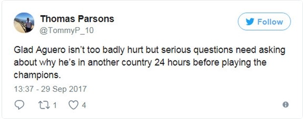 Nhiều dấu hỏi xung quanh vụ tai nạn của Aguero - Bóng Đá