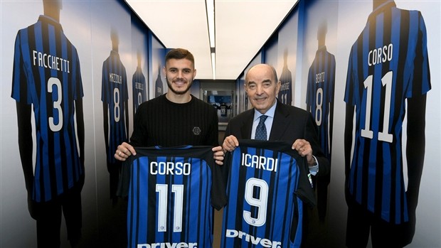 Đi vào lịch sử, Mauro Icardi được huyền thoại Inter đích thân tặng quà - Bóng Đá
