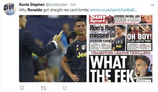 Ronaldo đã sai, nhưng trọng tài cũng không đúng - Bóng Đá