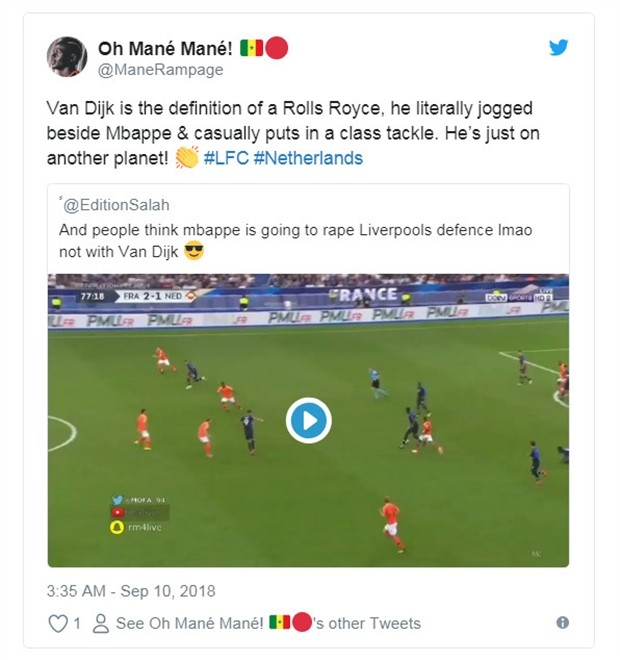 Khiến Mbappe 'câm nín', Van Dijk làm NHM dậy sóng - Bóng Đá