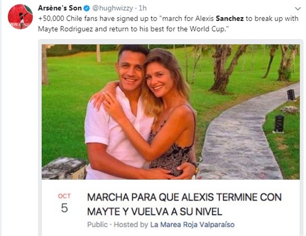 NHM muốn Sanchez chia tay vì bạn gái quá đẹp? - Bóng Đá