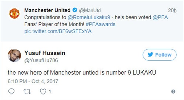 Lukaku giành giải thưởng của tháng, chỉ là khởi đầu thôi - Bóng Đá
