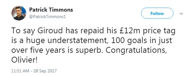 Giroud - Sát thủ luôn bị 'dìm hàng' tại Arsenal - Bóng Đá