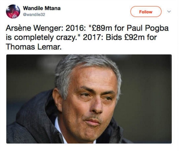 Fan Man Utd chế nhạo Arsenal vì mức giá 100 triệu euro cho Lemar - Bóng Đá