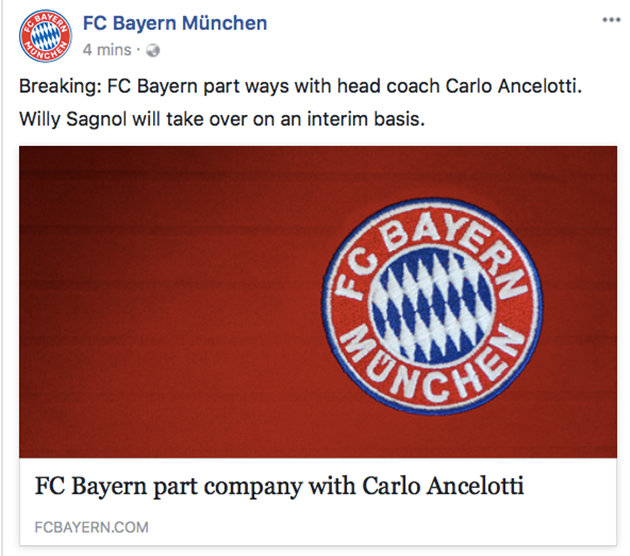 Bayern Munich CHÍNH THỨC sa thải HLV Carlo Ancelotti - Bóng Đá