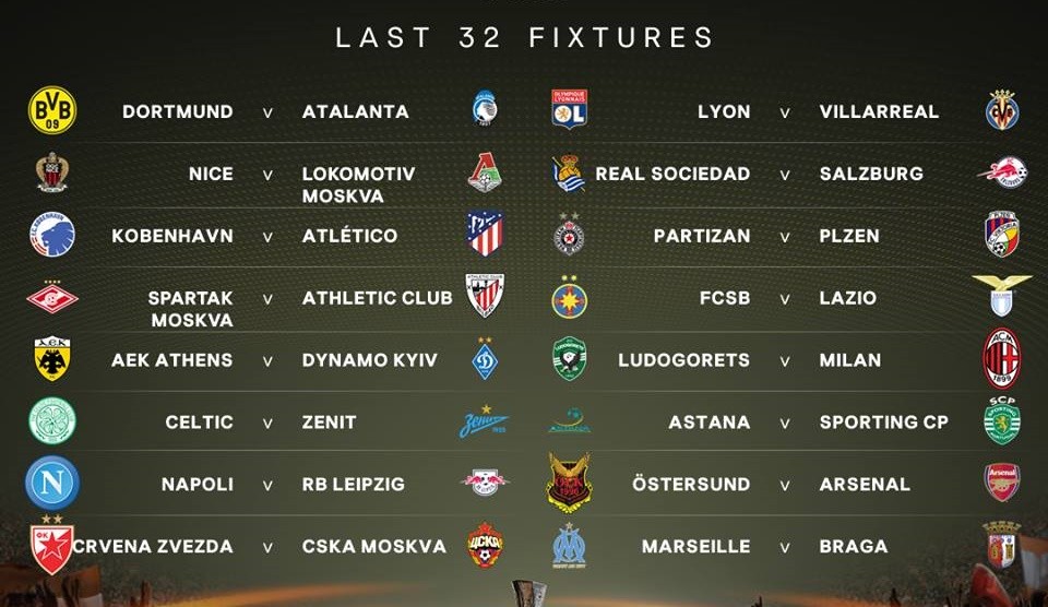 Bốc thăm vòng 32 đội Europa League: Arsenal dễ thở, ngựa ô gặp khó - Bóng Đá
