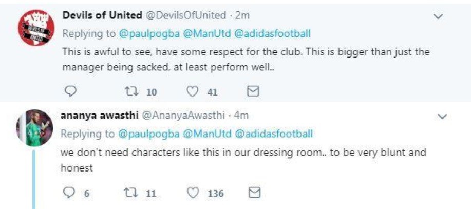 CĐV và huyền thoại M.U dạy dỗ Pogba vì phản ứng lỗ mãng với Mourinho - Bóng Đá