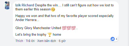Thắng Tottenham, CĐV Man United 'lên mây' - Bóng Đá