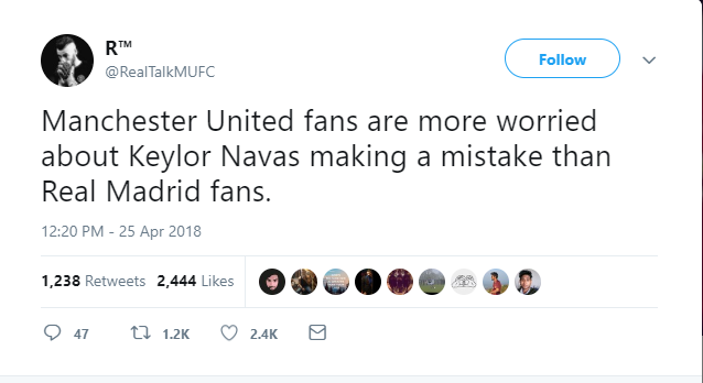 Fan Man United 'quan ngại sâu sắc' với Keylor Navas - Bóng Đá