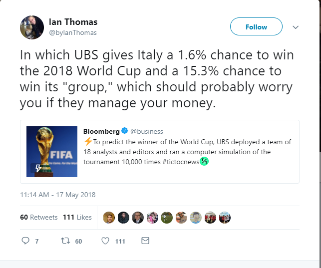 Italia ngồi nhà cũng có cửa vô địch World Cup - Bóng Đá