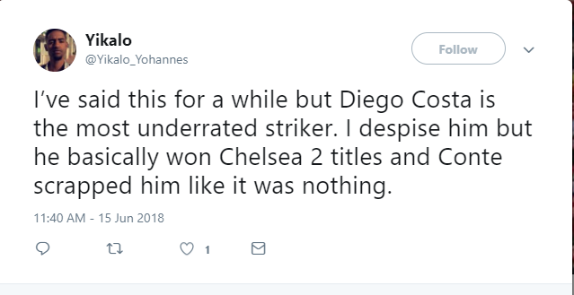 Fan Chelsea muốn Diego Costa trở lại thay Morata sau bàn thắng 