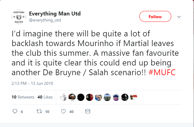 Mourinho sẽ không thích sự so sánh của fan Man United sau khi Martial quyết định ra đi - Bóng Đá