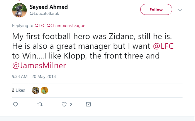 Trước thêm Champions League, fan Liverpool 'nịn bợ' Zidane - Bóng Đá