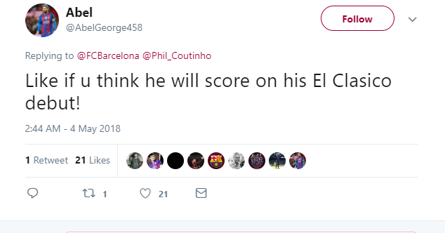 CĐV Barca trao trọng trách ghi bàn tại siêu kinh điển cho Coutinho - Bóng Đá