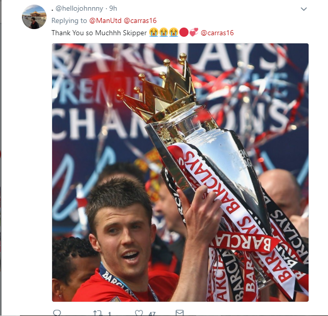 Fan Man United khóc khi chia tay Carrick - Bóng Đá