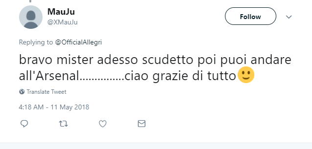 Fan Arsenal mời gọi Allegri về ghế nóng - Bóng Đá