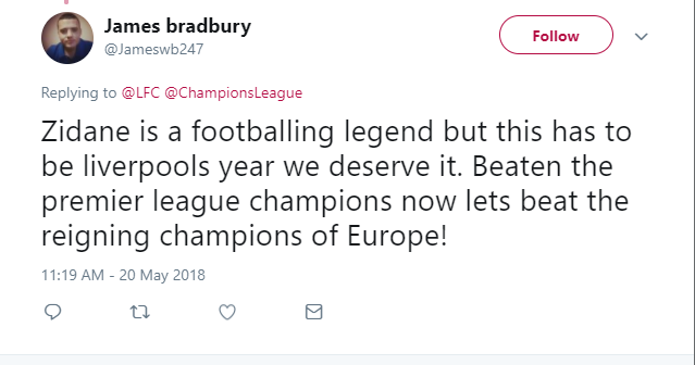 Trước thêm Champions League, fan Liverpool 'nịn bợ' Zidane - Bóng Đá