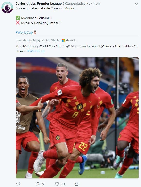 CĐV phát cuồng với Fellaini sau màn ngược dòng của tuyển Bỉ - Bóng Đá