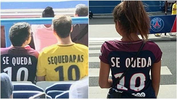 Đến lượt cổ động viên PSG dùng Neymar 'đá đểu' Pique - Bóng Đá