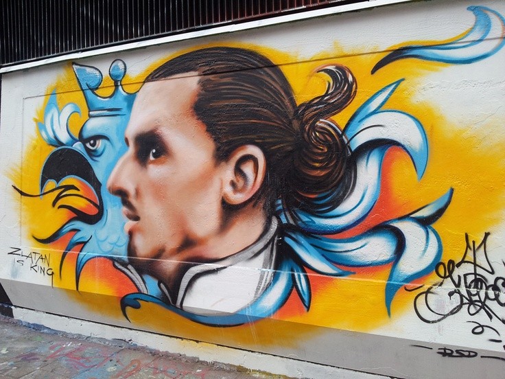 Cực chất với sao sân cỏ qua phiên bản graffiti - Bóng Đá