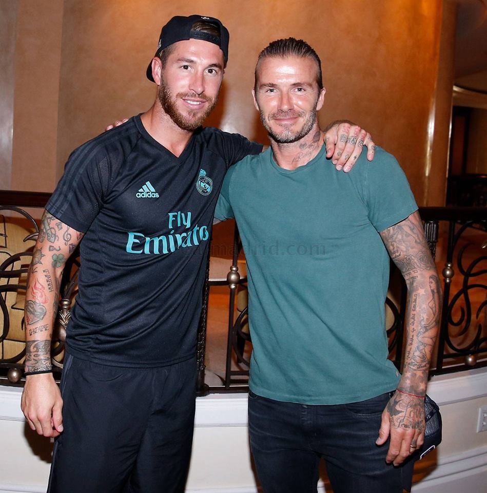 Ảnh Beckham thăm Real - Bóng Đá
