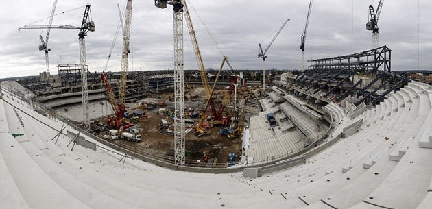 Sân White Hart Lane mới dần thành hình, quyết so kè với Emirates - Bóng Đá