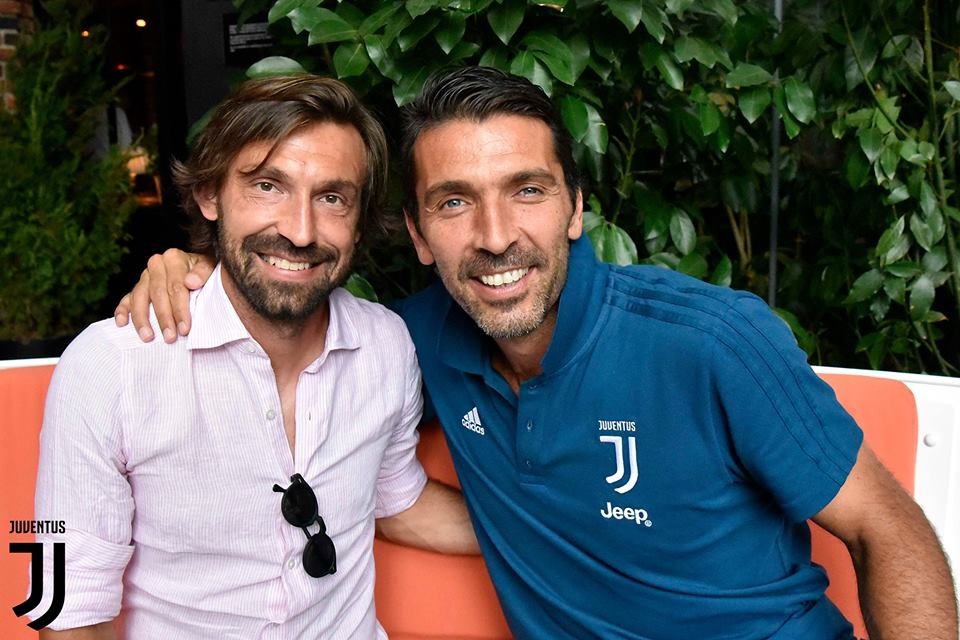 Sang Mỹ, Buffon cười toe toét khi tái ngộ Pirlo - Bóng Đá
