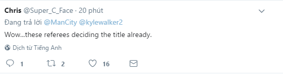 CĐV Man City sôi máu sau chiếc thẻ đỏ tai hại của Kyle Walker - Bóng Đá