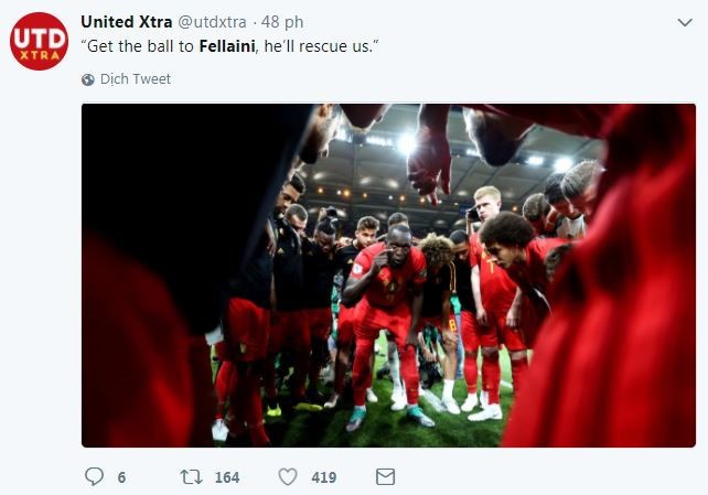 CĐV phát cuồng với Fellaini sau màn ngược dòng của tuyển Bỉ - Bóng Đá