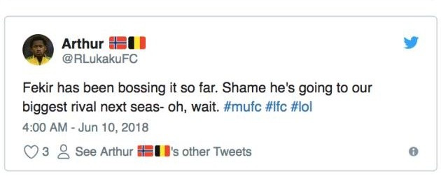 Người hâm mộ Man Utd hả hê với thương vụ Liverpool và Fekir - Bóng Đá