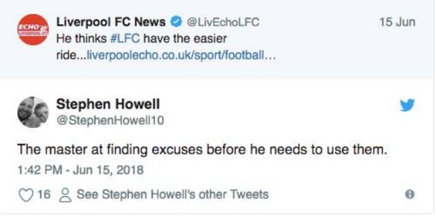 Fan Liverpool chỉ trích Mourinho là kẻ đạo đức giả nhất mọi thời đại - Bóng Đá