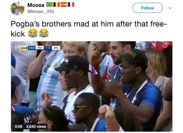 Hai anh trai bất bình với pha đá phạt tệ hại của Paul Pogba - Bóng Đá