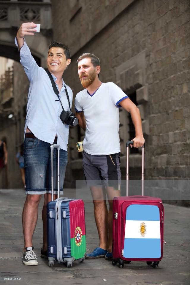 Sau thất bại, Messi và Ronaldo thành nạn nhân của ảnh chế - Bóng Đá