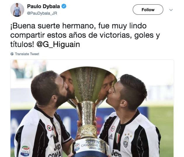 Đồng đội nói lời tạm biệt đầy cảm xúc với Higuain - Bóng Đá