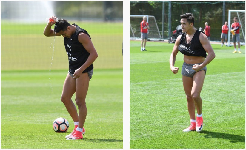 Những hình ảnh 'bá đạo' của Sanchez trước thềm chung kết FA - Bóng Đá
